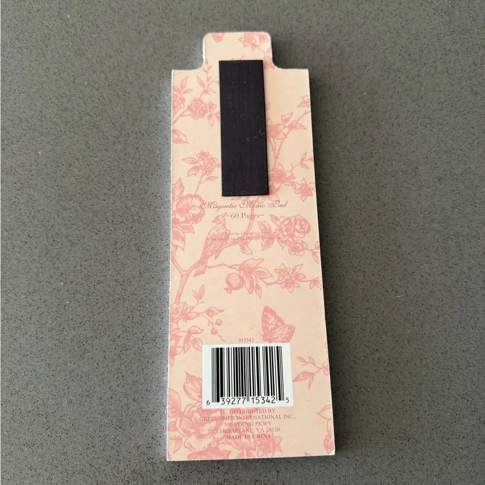 Vintage Floral Memo Pad Magnetic To Do List Cottagecore Chamomile Bath